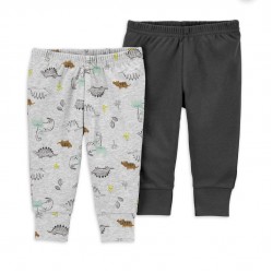 Carter's Child of Mine Baby Boy Pants - 2 Pack Dino Solid