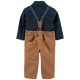 Carter's Plaid Bodysuit & Suspender Pants Set - Baby Boy