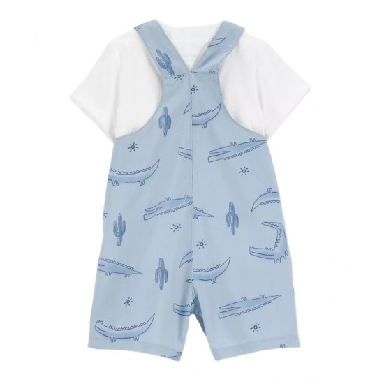 Carter's Just One You Baby Boys' Floral Top & Bottom Set - Turquoise 