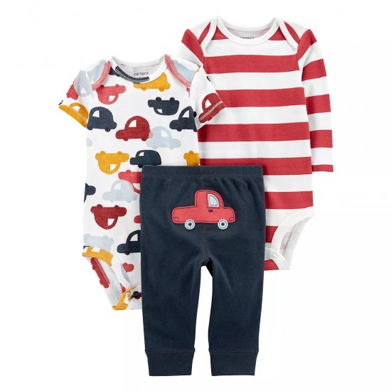 Carter's Just One You® Baby Boys' 3pc Bear Top & Bottom Set