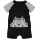 Gerber baby-boys 2-pack Rompers - Black Grey Tiger 