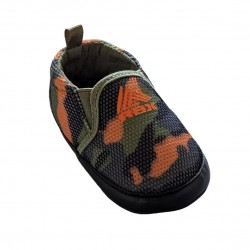 Infant Soft Sole Slip-on Shoes camo/orange- Baby Boys RBX