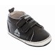 RBX Unisex Black Infant Soft Sole Sneaker - Baby Boy or Girl 