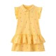 Allover Floral Bunny Pique Polo Tutu Summer Dress  - 2T to 7 Years