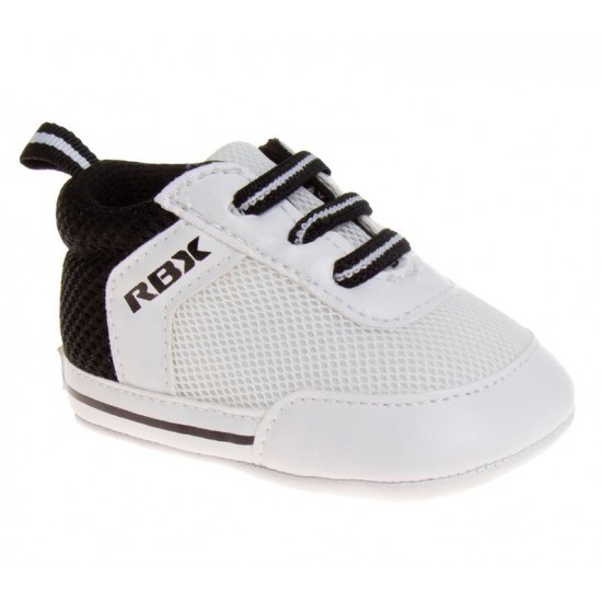 White & Black Color Block Sneaker - Baby Boys RBX