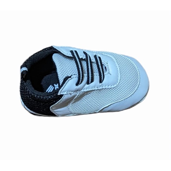 White & Black Color Block Sneaker - Baby Boys RBX