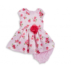 Marmellata Mixed Floral Print Baby Girl  Dress and Bloomers Set - 12-24 months 