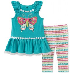 Kids Headquarters Baby Girls Tunic Set-Sleeveless, Turquoise/Print - 12 months
