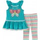 Kids Headquarters Baby Girls Tunic Set-Sleeveless Turquoise/Print - 12 months