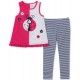 Kids Headquarters Baby Girls 2-Pc. Ladybug Tank Tunic & Striped Leggings Set 