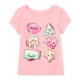 Baby Girls Glitter Shapes Graphic Tee by CP