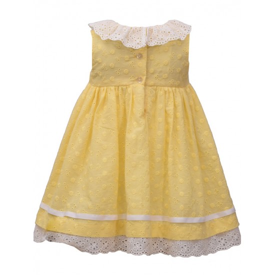 Bonnie Jean Baby Girl Eyelet Crossover Dress 