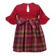 Bonnie Jean Baby Girl  FLANNEL BABYDOLL Dress 