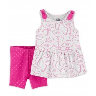 Child of Mine by Carter's Baby Girl Tank Top & Shorts Outfit, 2pc Set