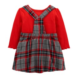Carter's 2-Piece Bodysuit & Plaid Jumper Set