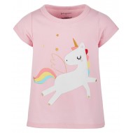 First Impressions Baby Girls Cotton Rainbow Unicorn T-Shirt