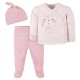 Gerber 3-Piece Baby Girls Leopard Take-Me-Home Set