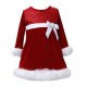 Bonnie Jean Velvet Santa Dress -  Baby Girls 