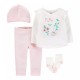 Carter's 4-Piece Floral Take-Me-Home Set- Baby Girl 