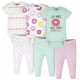 Gerber 6-Piece Baby Girls Donut Bodysuits & Pants Set