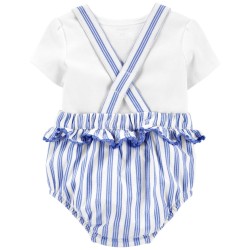 Carter's 2-Piece Tee & Bubble Romper Set- Blue Multi Carter's 2-Piece Tee & Bubble Romper Set- Blue Multi