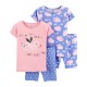 Carter's 4-Piece Pig 100% Snug Fit Cotton PJs