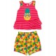 Rare Editions Baby Girls 2-Pc. Pineapple Top & Printed Shorts Set