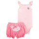 Carter's 2-Piece Flutter Bodysuit & Short Set - Baby Girl 