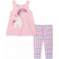 Kids Headquarters Unicorn Tunic &  Leggings Set - Baby Girl 