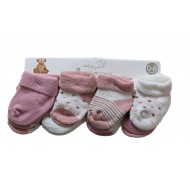 Rene Rofe  8 Pairs Baby Girl Sock - Multipink  0-6M