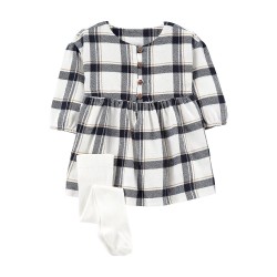 Carter's Plaid Dress Set - Baby Girls 