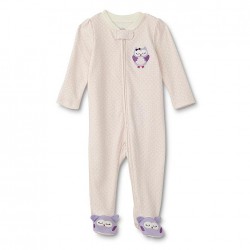 Little Wonder Infant Girls Sleep & Play – Owl Print Baby Sleeper 