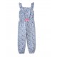 Btween Girls 4-6x Ruffle Jumpsuit - Floral Blue