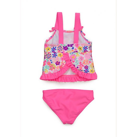 J Khaki Two-Piece Springtime Tankini Girls 4-6x 