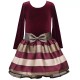 Bonnie Jean Long-Sleeve Velvet Taffeta Dress - Girls 4-6x