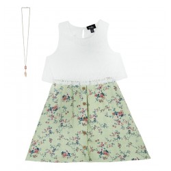 By&By Girls Sleeveless Fit + Flare Dress