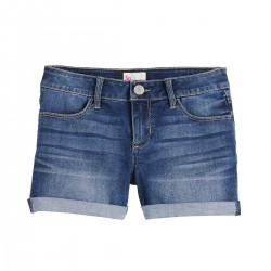 Little Girls SO Cuffed Jean Shorts - DENIM BLUE