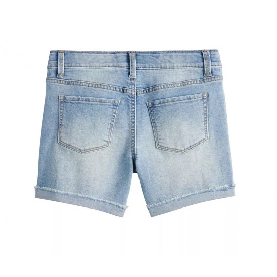 Girls  Distressed Shorts by SO - Rainbow Heart 