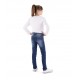 Girls' Stretch Denim Jeans - Medium Wash with Fidget Toy By Member Mark 