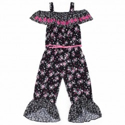 Little Lass Floral Jumpsuit - Girl Size 4-6