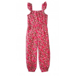 Btween Girls 4-6x Smocked Jumpsuit - Pink Btween Girls 4-6x Smocked Jumpsuit - Pink