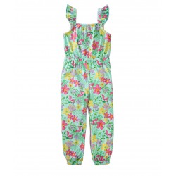 Btween Girls 4-6x Smocked Jumpsuit - Floral Btween Girls 4-6x Smocked Jumpsuit - Floral