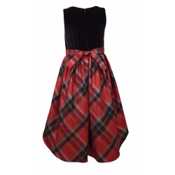 Bonnie Jean Girls 7-16 High Low Plaid Dress