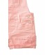 Girls Pink Denim Shortall with Crochet Hem By True Craft