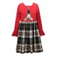 Bonnie Jean Girls 7-16 Cardigan and Plaid Dress Set