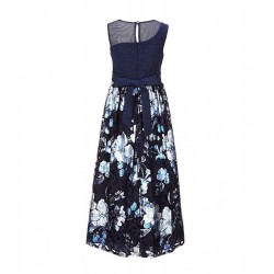 Bonnie Jean Asymmetrical-Bodice/Foiled-Lace Ball Gown - Big Girls 