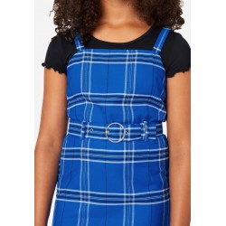 Belted Layered Plaid Dress by Justice Belted Layered Plaid Dress by Justice