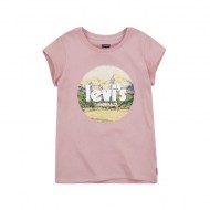 Levi's Big Girls Round Neck Short Sleeve Graphic T-Shirt