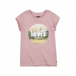 Levi's Big Girls Round Neck Short Sleeve Graphic T-Shirt