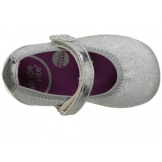 Stride Rite Lil' Layla Baby Girl Silver Shoes 